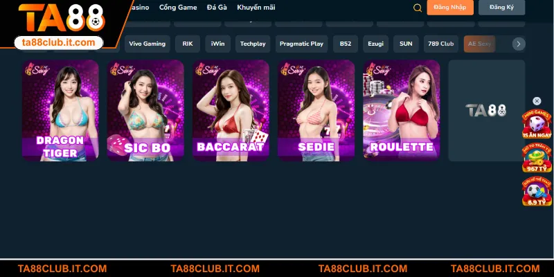 Top game không nên bỏ lỡ khi đến với nhà cái TA88